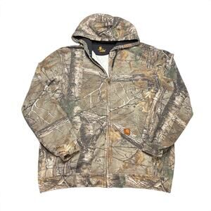 Carhartt Realtree Camo Zip Up Hoodie Mens XL‎ Original Fit Heavyweight Workwear
